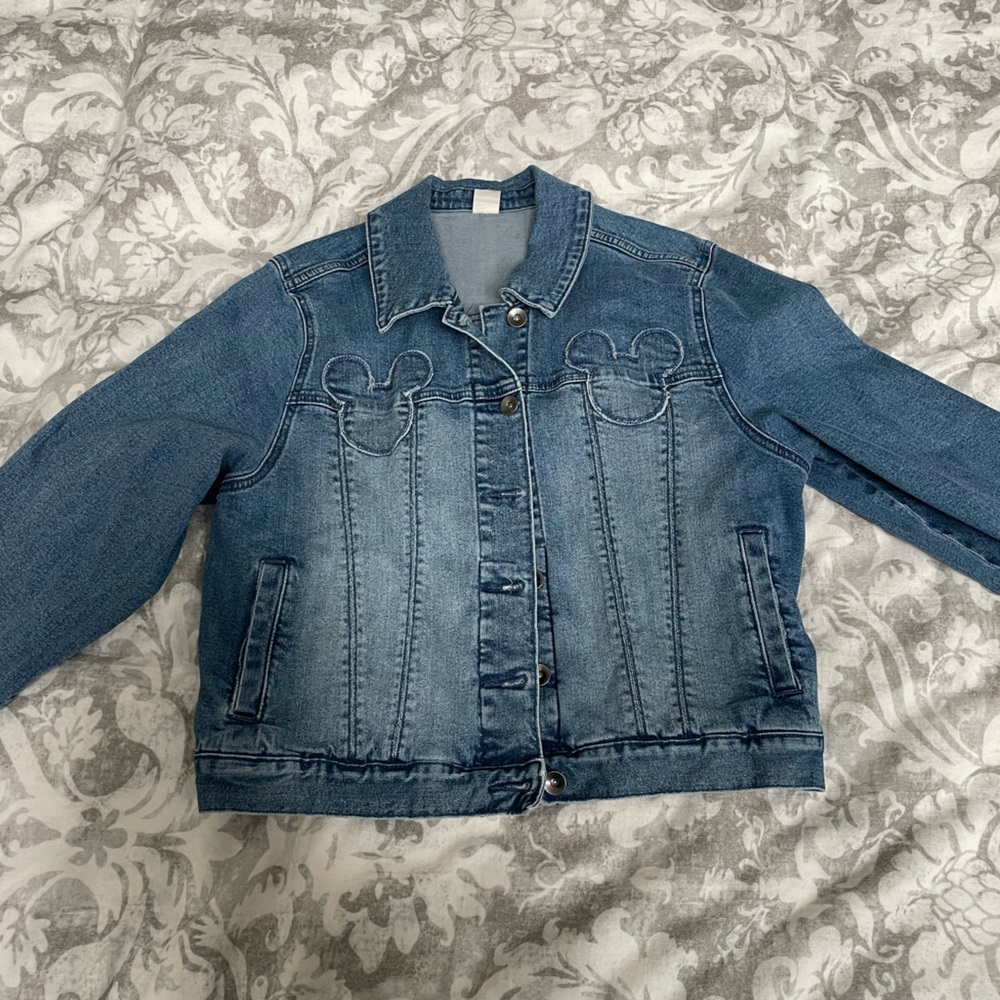 Mickey Mouse Denim Jacket Medium - image 2